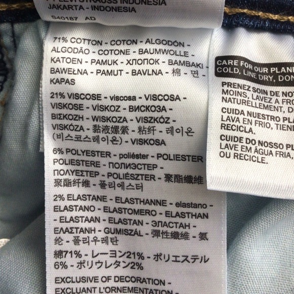 Leviโs High Rise Sculpt Hypersoft Jean Shorts๐๐ ๐๐ - Picture 5 of 9